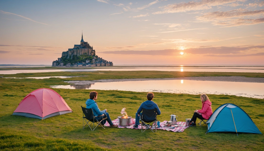 Warum camping nahe der bucht von mont-saint-michel so beliebt ist